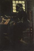 Vincent Van Gogh Peasant Woman Taking her Meal (nn04) oil